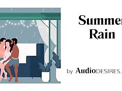 Summer Rain Erotic Audio, one guy more girl for Women, ASMR
