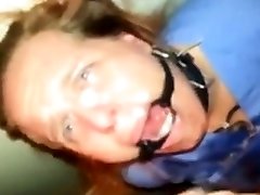 piss wife panis cum in braces mouth
