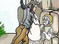 Guy fucks granny on the bales! lovly jettli cartoon