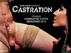Charlotte Sartre & Sebastian Keys in CASTRATION: Vicious Charlotte Sartre Destroys Pain Slut Sebastian Keys - DivineBitches