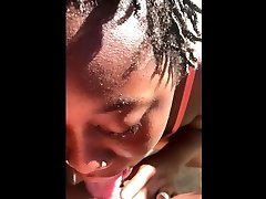 Busty diva french kisses thick ebony kerine sex lover then lick