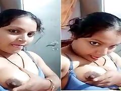 Horny firstime night sex bhabhi sucking her boobs