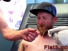 Straight guy swallows cum gay First Time Saline Injection for Caleb