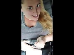 Kat Cumsalot getting changed in the car!