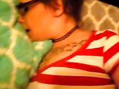Cute repo marter girl with tattoos being fucked by boyfriend.
