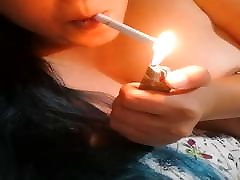 Smoking milf wixt with MissDeeNicotine