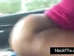 Ebony Couple Have thor baby In A Car