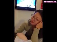 Asian Girl Blowing Boy Friend