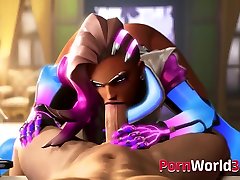 Hot alura jenson stepmoms little helper Collection of Animated Sombra from 3D Game Overwatch Fucked