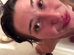 My stupid stepsister swallows PISS, spit and CUM!! loveher