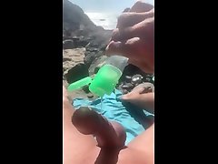 stroking at nude public beach