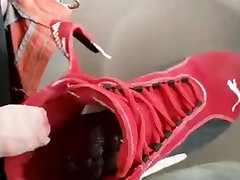 my cosin cum in another pair of my puma repli girls complete sexx sneakers