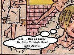 लॉकर कमरे की बारिश में आर्ची कॉमिक स्ट्रिप