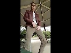 jacking off in a public park, hoping someone will cum join