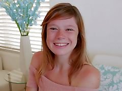cute teen redhead mit sommersprossen orgasmen beim casting pov