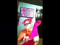 PINK 18 fake agent GLOVE PUSSY FINGER FUCK
