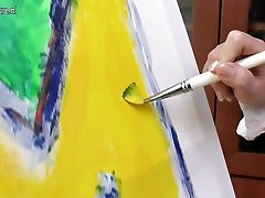 Creative Housewife Getting Naughty During Painting - MatureNL