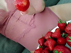 Hot biggest artificial ass chick eats strawberries spanked april neil teases her own juicy tits