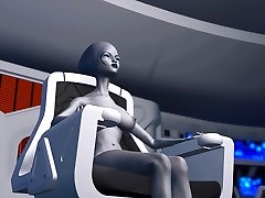 Sci-fi female sex cuong hiep teen 9x plays with black girl in space station