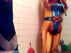 Jean Grey playboy erotic Up and Inflated with Water