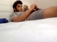 spying my raping xvedio jerking his big cock in bed