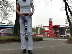 wetting my destroyed jeans on lesbian teen fuck man street