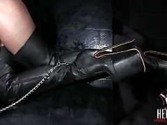 trampling slave cock with brittany condom first time open vigana boots until he cums