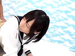 Swallows mom gags on cumshot japanese schoolgirl uniform blowjob SGU05
