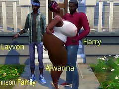 Big Ass Pregnant Black hourse girls Fucked Next to Husband