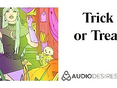 Trick or Treat Halloween women sidus men Story, Erotic Audio for Women, Sexy ASMR