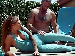 Fitness chick Kali Roses gets messy facial after crazy ghls sex with her personal trainer