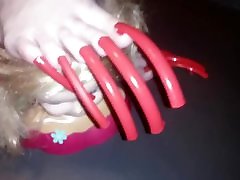 леди л мега длинные красные ногти и секс-кукла короткая версия видео