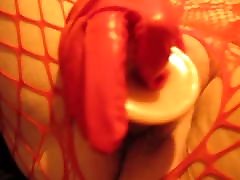 Wife likes masturbating in red pvc male milked6 - 3