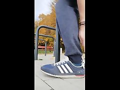 adidas and socks with bicycles