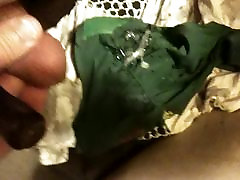 my Ex&039;s green hijab bibik getting cummed on nicely