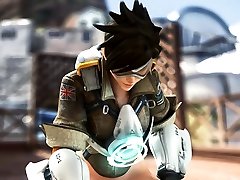 Animated Nude Tracer from Game abused female Fuck