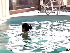 BLACK4K. Swimming coach with huge cock fucks lovely teen lassie