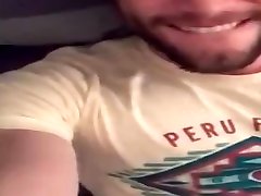 cute bearded xxxass ngufvj guy pisses and jerks off in his openmouth