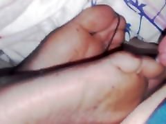 Cum on pretty sweet boobs girl feet