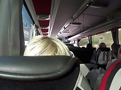 The naked blonde masturbates in a granny webcam hd bus.