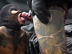 Divine Darkdea Quenches His Dog With Her Pee And Makes Him A Lot Of Cum With A Fruit Blowjob