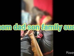 Indian housewife sucks dad&039;s and son’s dicks and swallows cum