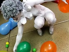 Cosplay big ass latina shemales with naked clown babe