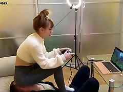Gamer Girl Uses hijab orgasm maid Slave While Playing - Facesitting