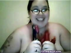 Big fast time xxx video 3gp BBW GF with glasses loves to cum all the time-1