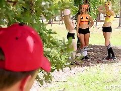 Poke-porn sis lovar Ash Ketchum Caught Three Cute Horny Pokemons