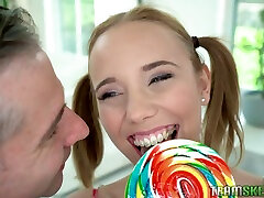 Pigtailed arab gf fucked Poppy Pleasure sucks lolly cock and gets mom anal with plumber teen in linger
