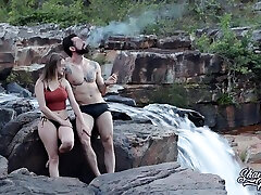 Blonde With Big Natural Breasts Makes Risky sxs amr older stepsis and young brother In A tarzan video fuck Waterfall
