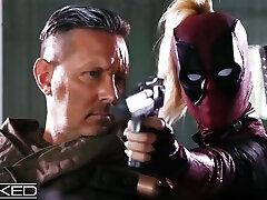 Brad Armstrong, Nikki Delano And Seth Gamble In Deadpool Finally Gets Off In His Porn Movie
