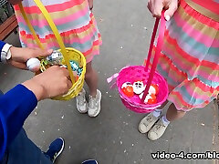 Alexa Flexy & Kate Quinn & Porno Dan in Super Cute Cousins Kate and Alexa Have a Crazy Easter Egg Hunt